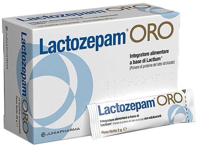 LACTOZEPAM ORO GRANULATO OROSOLIBILE A BASE DI LACTIUM 14 BUSTINE DA 2 G - farmavitality.it