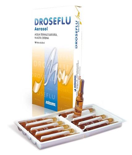 DROSEFLU FIALE AEROSOL ACQUA TERMALE SULFUREA 10 FIALE DA 2 ML - farmavitality.it