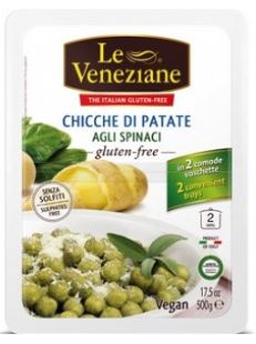 LE VENEZIANE CHICCHE DI PATATE AGLI SPINACI 500 G - farmavitality.it