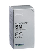 TEST STRIPS PER MISURAZIONE GLICEMIA GLUCOCARD SM 50 PEZZI - farmavitality.it