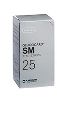 TEST STRIPS PER MISURAZIONE GLICEMIA GLUCOCARD SM 25 PEZZI - farmavitality.it
