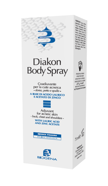 DIAKON BODY SPRAY COADIUVANTE CUTE ACNEICA DORSO PETTO E SPALLE 75 ML - farmavitality.it