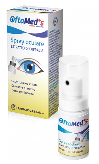 OFTAMED'S SPRAY OCULARE OCCHI ROSSI E IRRITATI ESTRATTO EUFRASIA 10 ML - farmavitality.it