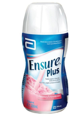 ENSURE PLUS FRAGOLA 4 BOTTIGLE DA 200 ML - farmavitality.it