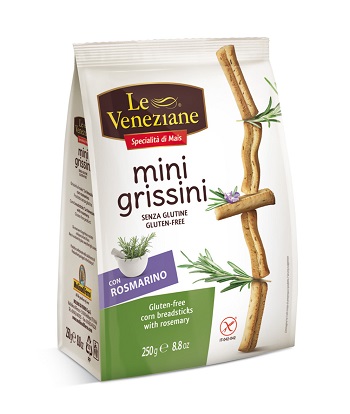 LE VENEZIANE MINI GRISSINI ROSMARINO 250 G - farmavitality.it