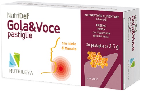 NUTRIDEF GOLA & VOCE MIELE 20 PASTIGLIE - farmavitality.it