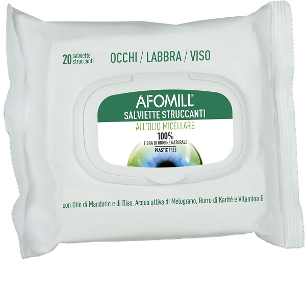 AFOMILL SALVIETTINE STRUCCANTI OLIO MICELLARE - farmavitality.it