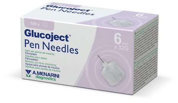 AGO PER PENNA DA INSULINA GLUCOJECT 6 MM GAUGE 32 100 PEZZI - farmavitality.it