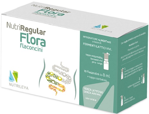 NUTRIREGULAR FLORA 10 FLACONCINI 8 ML - farmavitality.it