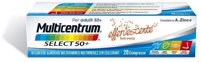 MULTICENTRUM SELECT EFFERVESCENTE 20 COMPRESSE - farmavitality.it