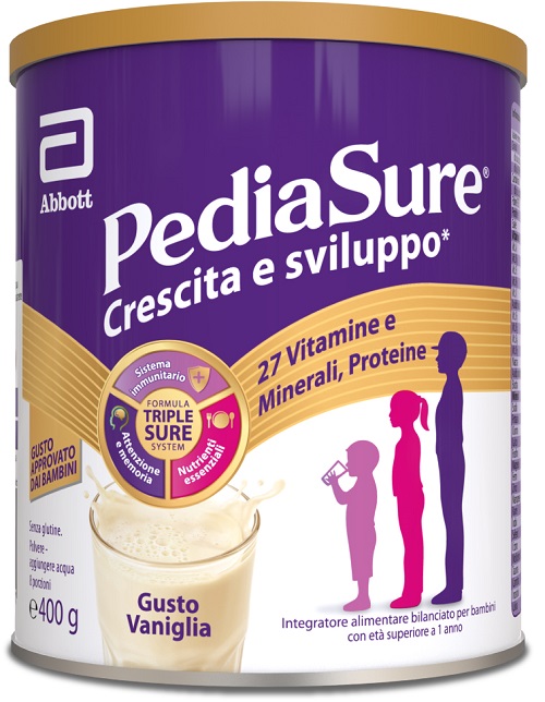 PEDIASURE CRESCITA&SVILUPPO RINFORZA VANIGLIA 400 G - farmavitality.it
