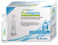 FLUIRESPIRA SOLUZIONE FISIOLOGICA STERILE 30 FLACONCINI MONODOSE DA 5ML - farmavitality.it