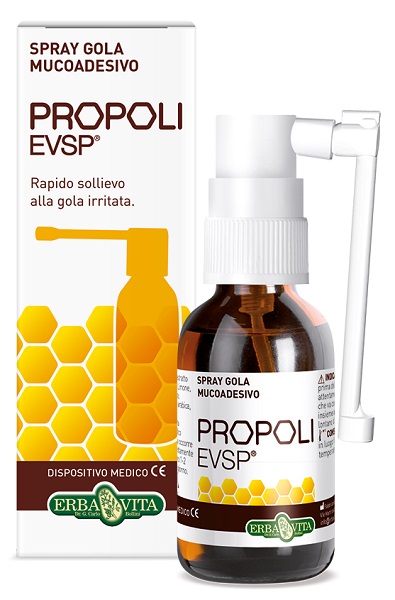 PROPOLI EVSP SPRAY GOLA MUCOADESIVO SENZA ALCOL 20ML - farmavitality.it