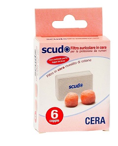 TAPPO AURICOLARE EARPLUG SCUDO IN CERA 6 COPPIE 12 PEZZI ARTICOLO 7EN081 - farmavitality.it