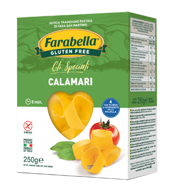FARABELLA CALAMARI SENZA GLUTINE 250 G - farmavitality.it