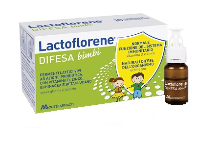 LACTOFLORENE DIFESA BAMBINI 10 FLACONI 100 ML - farmavitality.it