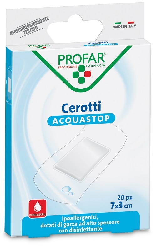 CEROTTO ACQUASTOP GRANDI 7X3 CM PROFAR 20 PEZZI - farmavitality.it