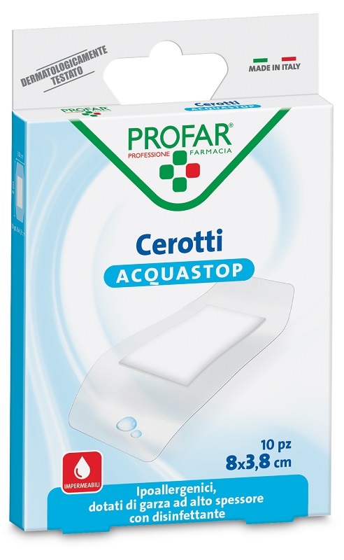 CEROTTO ACQUASTOP SUPER 8X3,8 CM PROFAR 10 PEZZI - farmavitality.it
