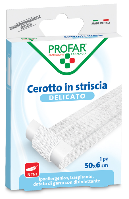 CEROTTO TESSUTO NON TESSUTO DELICATO 1 STRISCIA 50X6 CM PROFAR - farmavitality.it