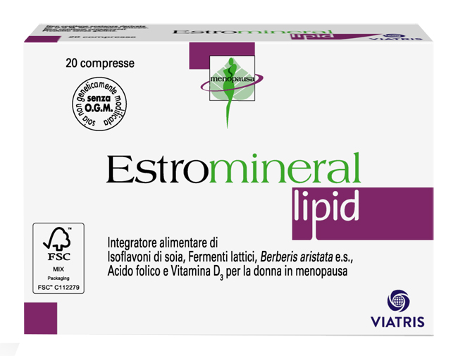 Estromineral Lipid per i sintomi della menopausa 20 compresse - farmavitality.it