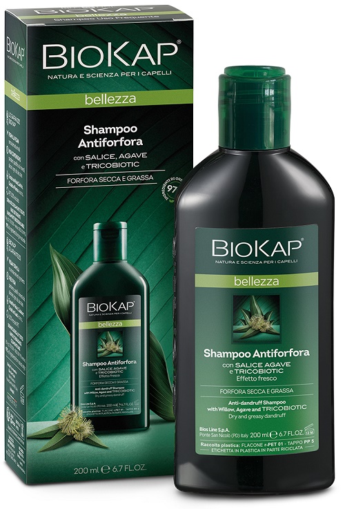 BIOKAP BELLEZZA SHAMPOO ANTIFORFORA CON TRICOBIOTIC 200 ML - farmavitality.it
