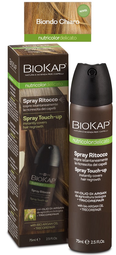 BIOS LINE  BIOKAP NUTRICOLOR DELICATO SPRAY RITOCCO BIONDO CHIARO 75 ML - farmavitality.it
