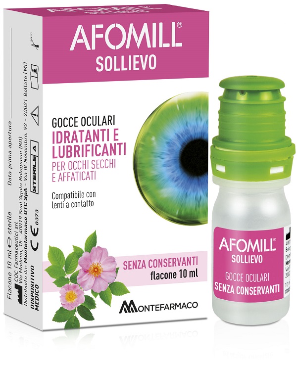 AFOMILL SOLLIEVO GOCCE OCULARI SOLLIEVO OCCHI 10 ML - farmavitality.it