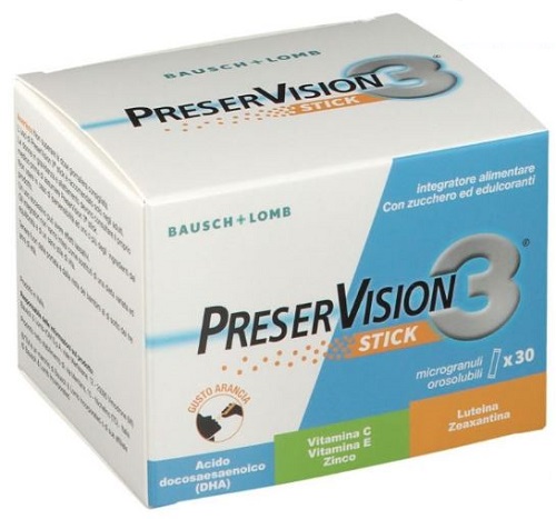 PRESERVISION 3 30 STICK OROSOLUBILI DA 2 G - farmavitality.it