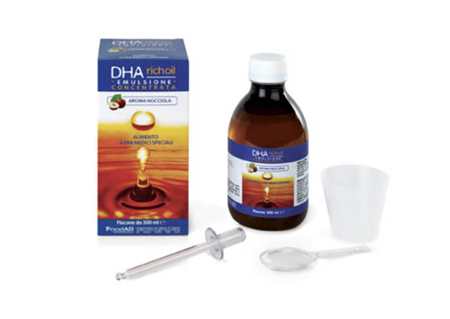 DHA RICHOIL SCIROPPO AL 25% DI DHA DI ORIGINE ALGALE GUSTO MANDORLA 30 ML - farmavitality.it