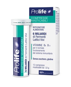 PROLIFE COMPRESSE MASTICABILI INTEGRATORE ALIMENTARE IN TUBETTO CON ASTUCCIO - farmavitality.it