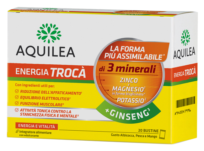 AQUILEA ENERGIA TROCA'+GINSENG 20 BUSTINE - farmavitality.it