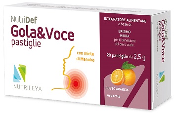 NUTRIDEF GOLA & VOCE ARANCIA 20 PASTIGLIE - farmavitality.it