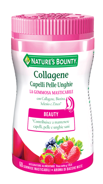 COLLAGENE CAPELLI PELLE UNGHIE 60 GOMMOSE MASTICABILI - farmavitality.it