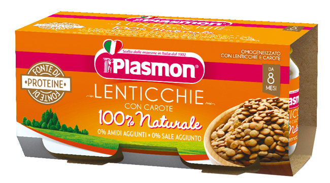 PLASMON OMOGENEIZZATO LENTICCHIE 2 X 80 G - farmavitality.it