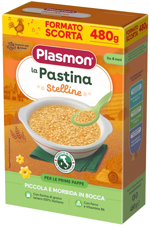 PLASMON PASTINA STELLINE 480 G - farmavitality.it