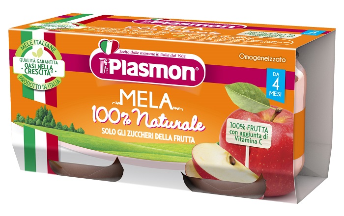 PLASMON OMOGENEIZZATO MELA 2 X 80 G - farmavitality.it