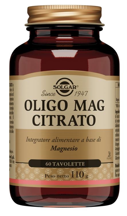 Solgar Oligo Mag Citrato Integratore di Magnesio 60 tavolette - farmavitality.it