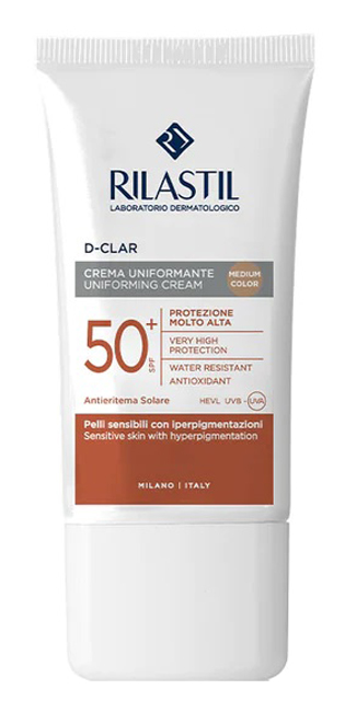 RILASTIL SUN SYSTEM D-CLAR MEDIUM SPF50+ 40 ML - farmavitality.it