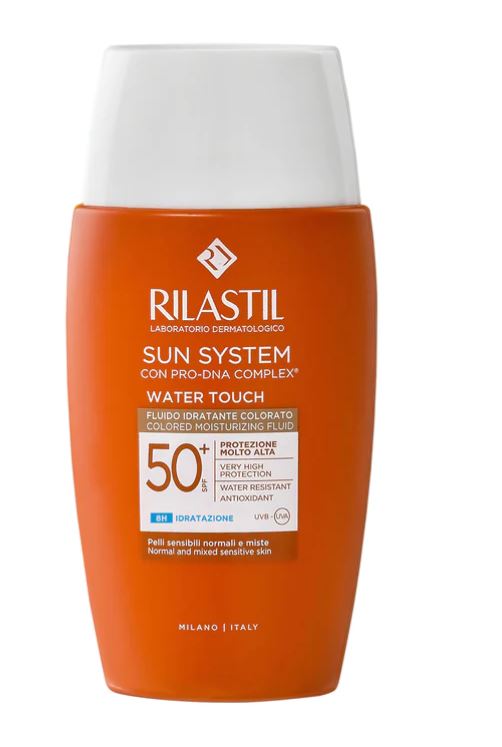 RILASTIL SUN SYSTEM WATER TOUCH COLOR FLUIDO SPF50+ 50 ML - farmavitality.it