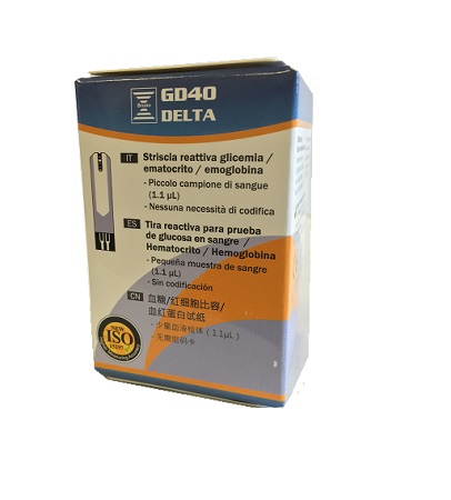 STRISCE MISURAZIONE GLICEMIA BRUNO GD40 DELTA 25 PEZZI - farmavitality.it