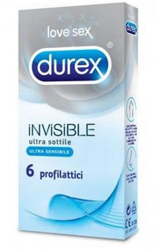 DUREX INVISIBLE PROFILATTICO 6 PEZZI - farmavitality.it