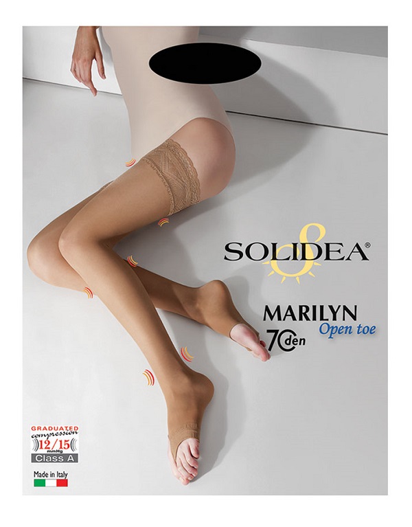 MARILYN 70 PUNTA APERTA CALZA AUTOREGGENTE NERO 4-L - farmavitality.it