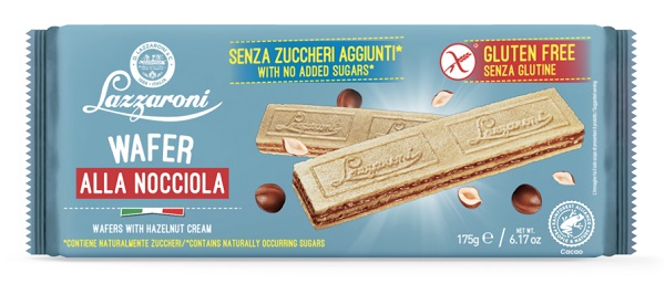 ZEROLE WAFERS ALLA NOCCIOLA SENZA ZUCCHERI AGGIUNTI 175 G - farmavitality.it