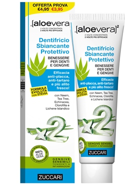 Aloevera2 Dentifricio Sbiancante Protettivo Con Stevia 100 Ml - farmavitality.it