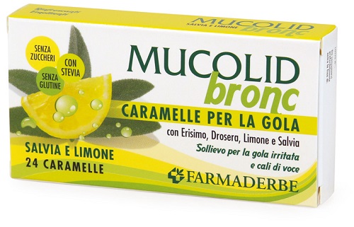 MUCOLID BRONC SALVIA & LIMONE 24 CARAMELLE - farmavitality.it