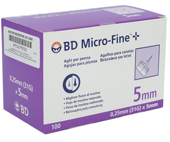 AGO PER PENNA DA INSULINA BD MICROFINE GAUGE 31 5 MM 100 PEZZI - farmavitality.it