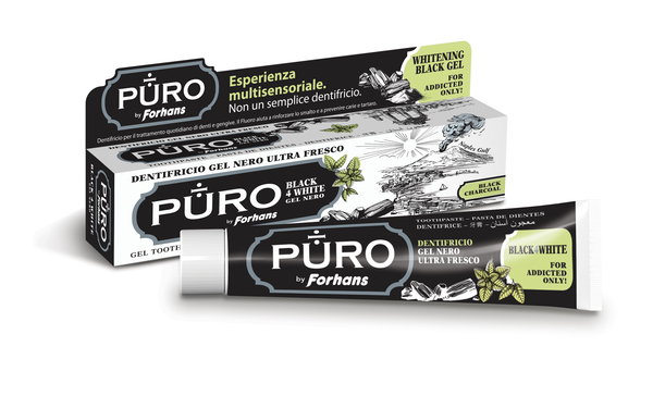 Forhans Dentifricio Gel Black4White (75 Ml) - farmavitality.it