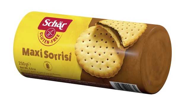 SCHAR MAXI SORRISI BISCOTTI CON CREMA AL CACAO 250 G - farmavitality.it