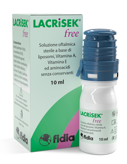 LACRISEK FREE SOLUZIONE OFTALMICA SENZA CONSERVANTI 10 ML - farmavitality.it