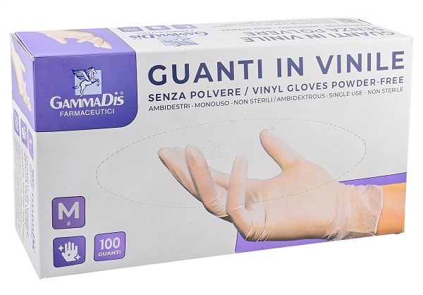 GUANTI VINILE SENZA POLVERE SMALL 100 PEZZI GAMMADIS - farmavitality.it